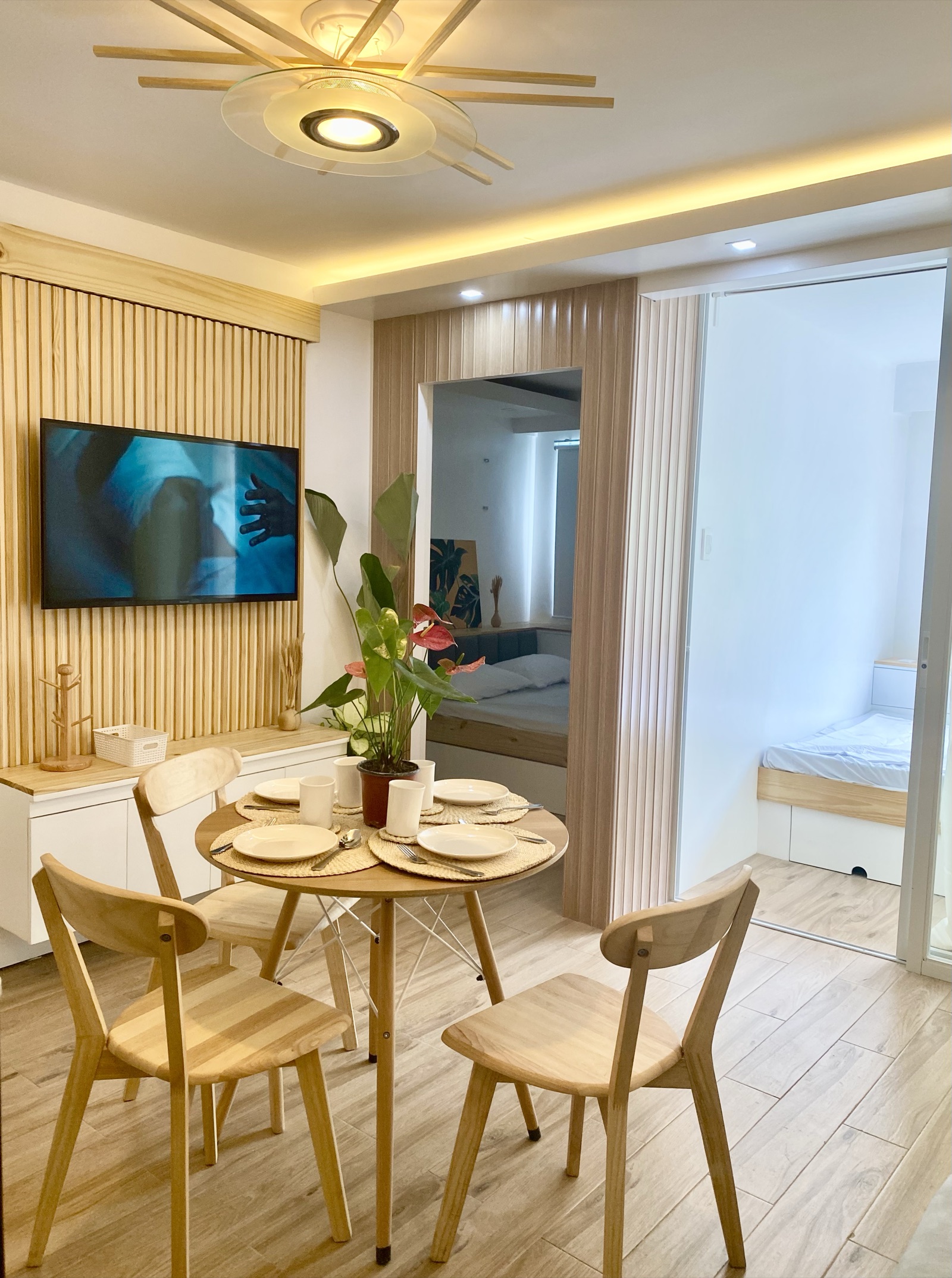 Dining and living area